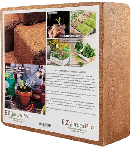 ◆coco◆ Amazon.com : EZGardenPro Compressed Coco Coir Brick (650